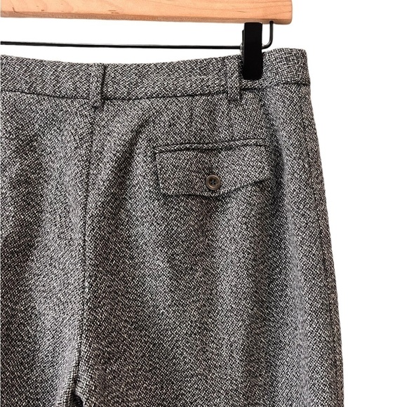 Ann Taylor Chevron Grey Wool Blend Mid Rise Trousers Womens Size 6 Fully Lined - Picture 3 of 15